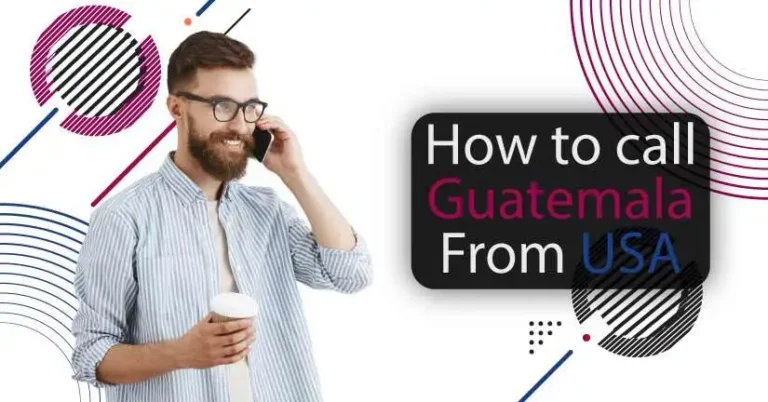 A person is making a call to Guatemala from the US