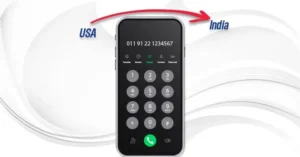 Making a call to India from the US