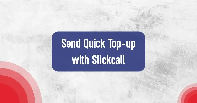 Sending mobile recharge / top-up through Slickcall